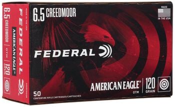 American Eagle Rifle, 6.5 Creedmoor, 120 Grain, Open Tip Match, 2900 fps